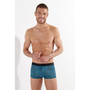 Hom Men Colin Printed Trunks Turquoise Print Size S